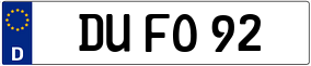 Truck License Plate